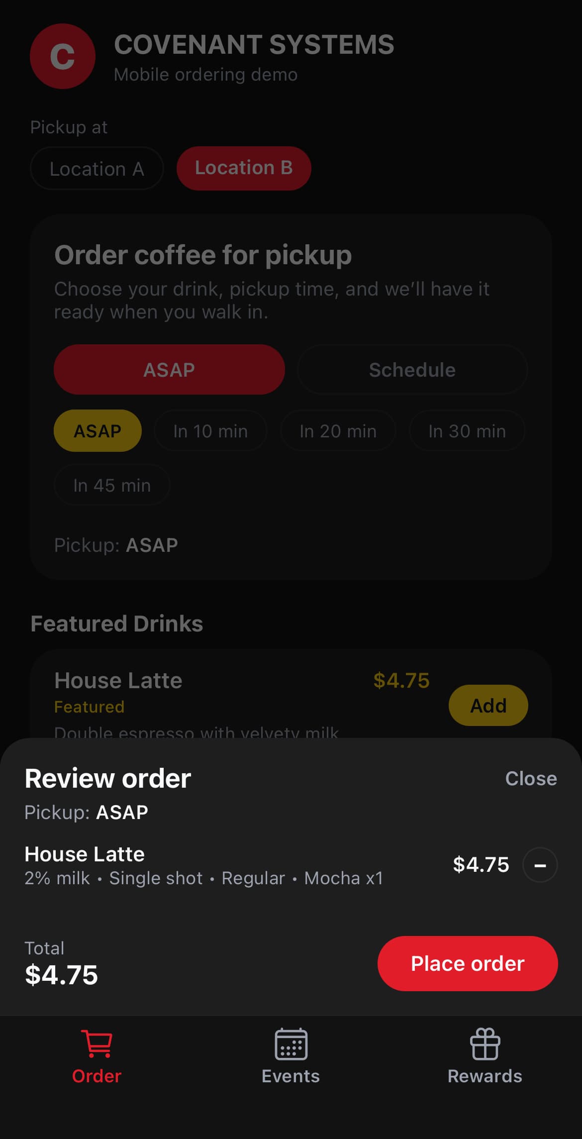 iOS Demo Screen 2